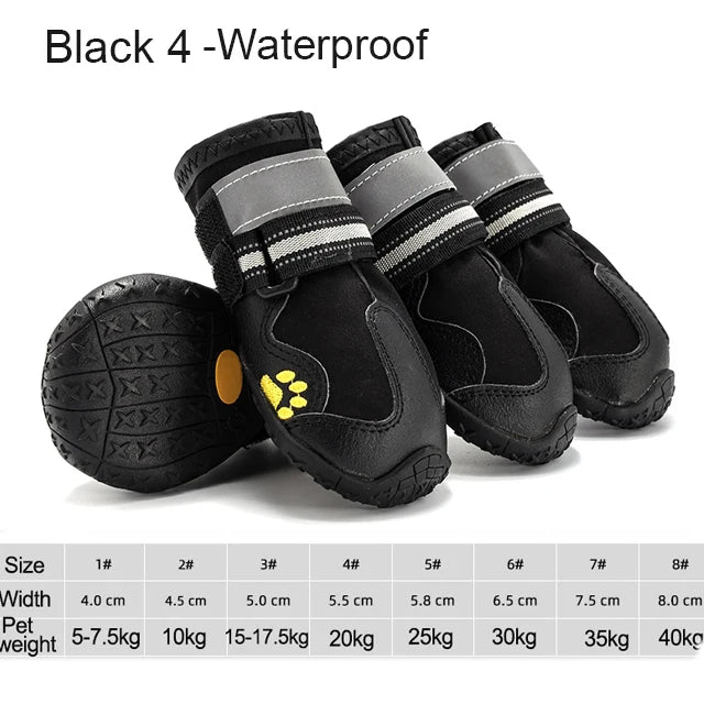 PawTrekker Boots β Set of 4