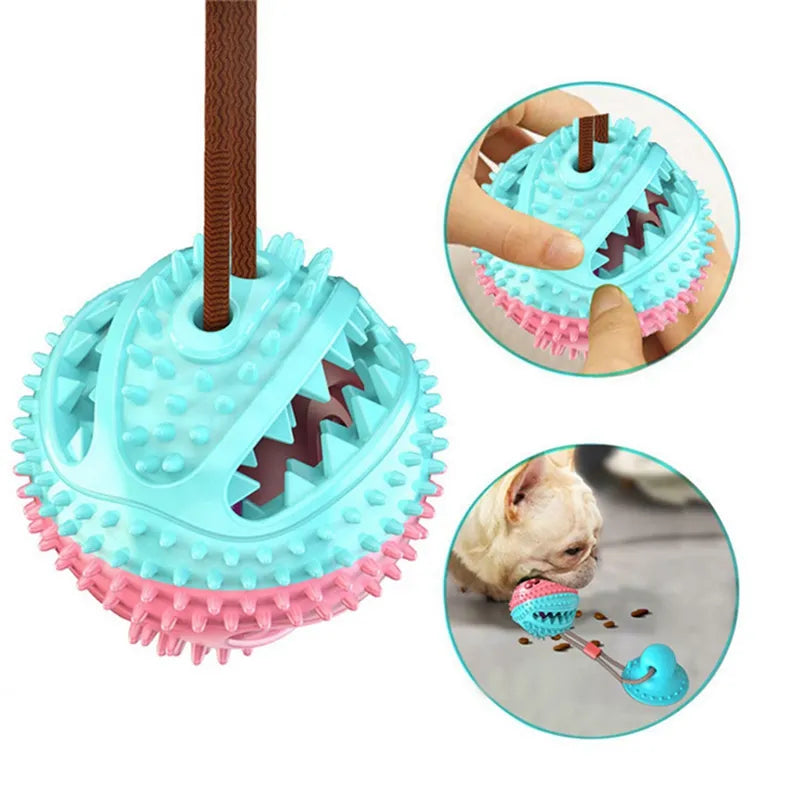 TugTails Suction Ball Interactive Dog Toy