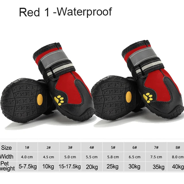 PawTrekker Boots β Set of 4