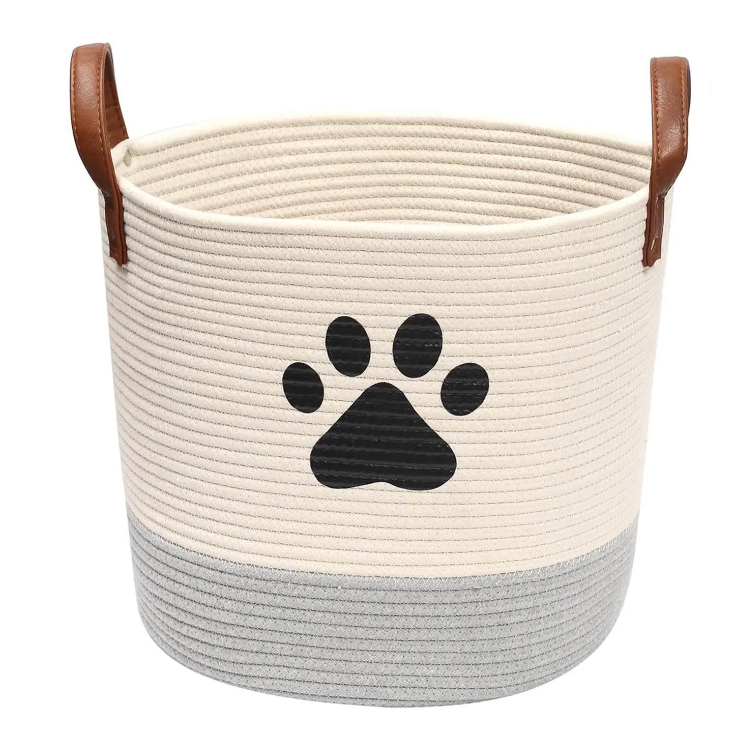 Pet Toy & Blanket Basket – Cotton Rope