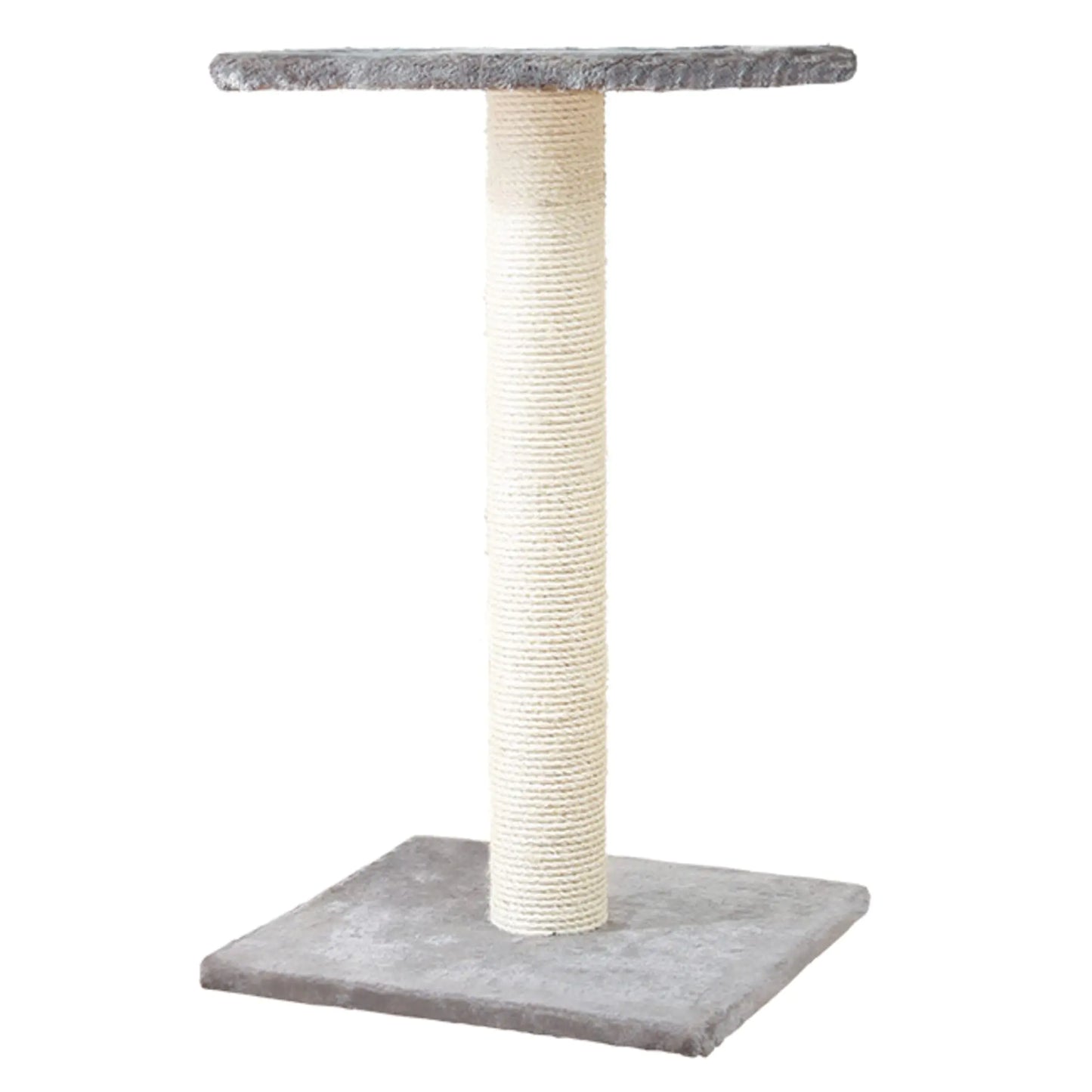 Elegant view of TRIXIE Espejo 27-Inch Cat Post in platinum grey, designed to blend seamlessly into modern home interiors.