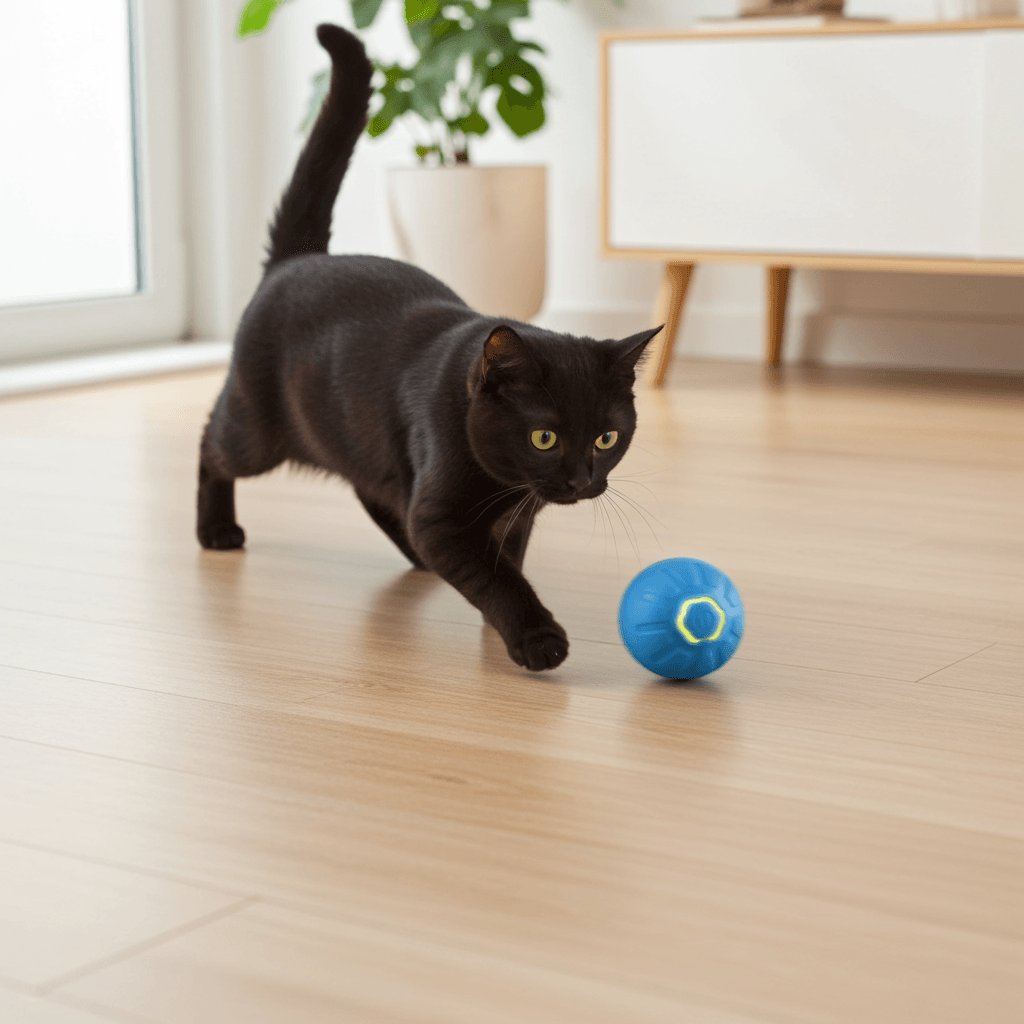 Multiple color variations of the Interactive Bouncing Ball, a versatile interactive pet toy for pets.
