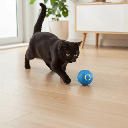 Multiple color variations of the Interactive Bouncing Ball, a versatile interactive pet toy for pets.