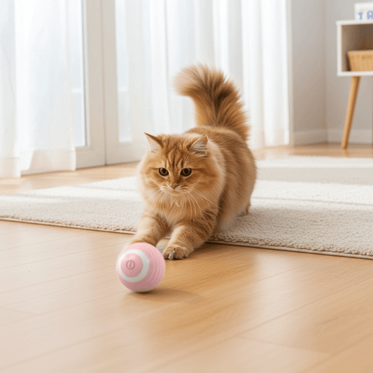 Interactive Bouncing Ball – USB Rechargeable Pet Toy designed as an interactive pet toy for dogs and cats.