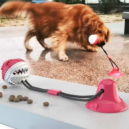 TugTails Suction Ball Interactive Dog Toy
