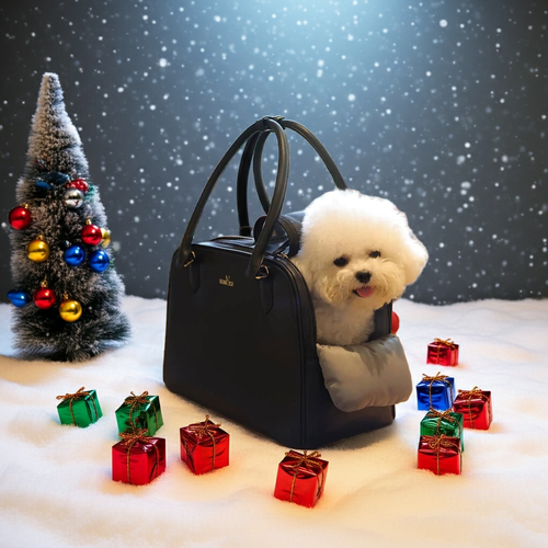 PawsPort Deluxe Airline-Approved Pet Carrier showcasing its fashionable design for small dogs and cats, featuring breathable mesh, adjustable straps, and waterproof exterior, making it the ideal portable solution for travel and comfort.