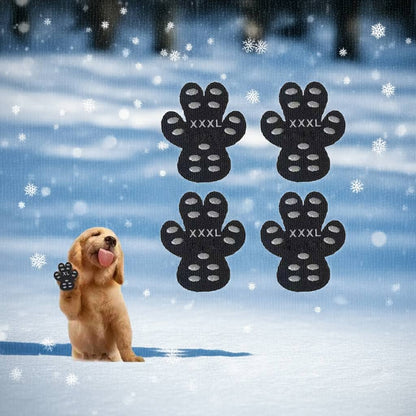 Dog Anti-Slip Pads on a hardwood floor, showcasing their grip and safety features as the ideal anti-slip dog pads.