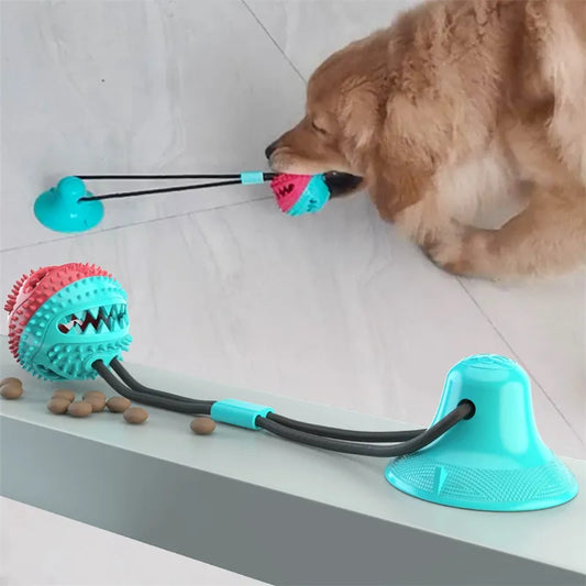 TugTails Suction Ball Interactive Dog Toy