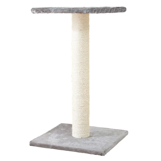 TRIXIE Espejo 27-Inch Cat Post showcasing durable sisal scratching surface and plush base for stylish indoor cat lounging.